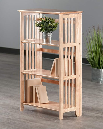 Winsome Wood Mission Shelving, Natural - LeafyLoom