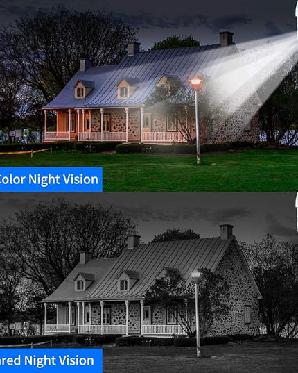 Hiseeu 5MP 360° Pan Tilt Camera WiFi Security Camera Outdoor Motion Tracking Floodlights Light Alarm,Color Night Vision,PC&Mobile Remote View,Two-Way Audio Security Camera Hiseeu