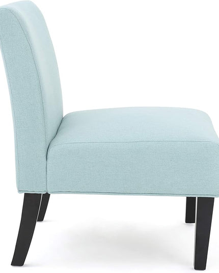 Christopher Knight Home Kassi Fabric Accent Chair, Light Blue - LeafyLoom
