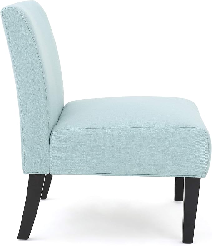 Christopher Knight Home Kassi Fabric Accent Chair, Light Blue - LeafyLoom