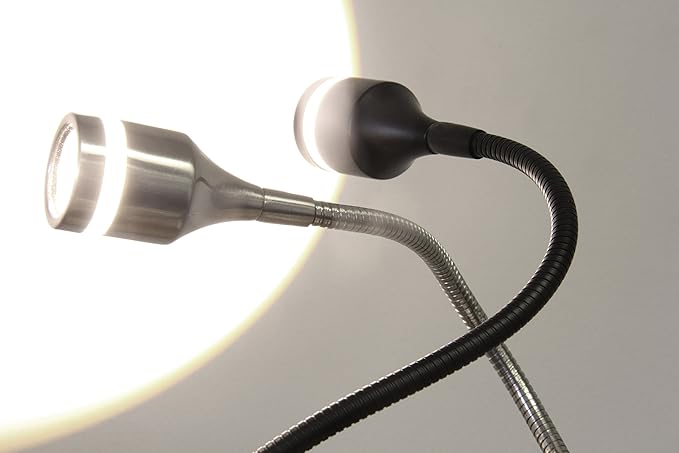 Adesso 3218-01 Prospect 11"-18" LED Desk Lamp, Black, Smart Outlet Compatible - LeafyLoom