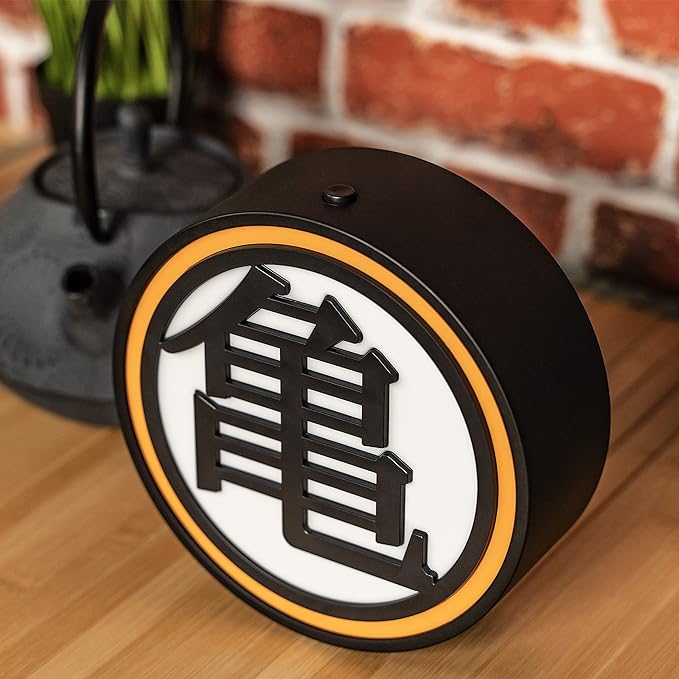 ABYSTYLE Dragon Ball Z Kame Symbol Decorative Portable LED Lamp 6.7" x 6.9" x 2.4" Room Office Home Décor Anime Manga Gift - LeafyLoom