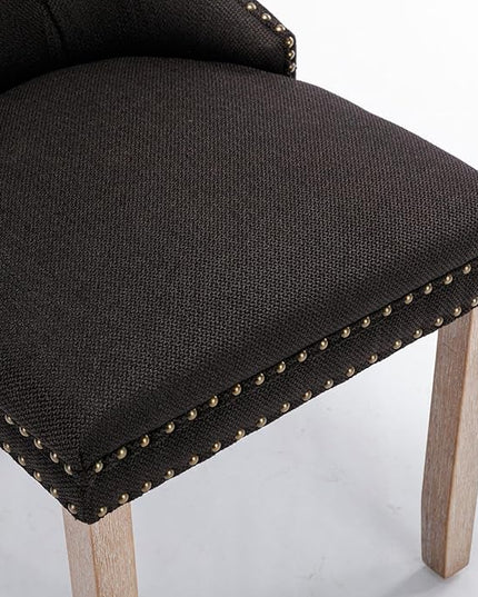 NicBex Haerin-SD-00111-LWJ Dining Chairs, 25.5"x19.7"x37.4", Natural Black - LeafyLoom