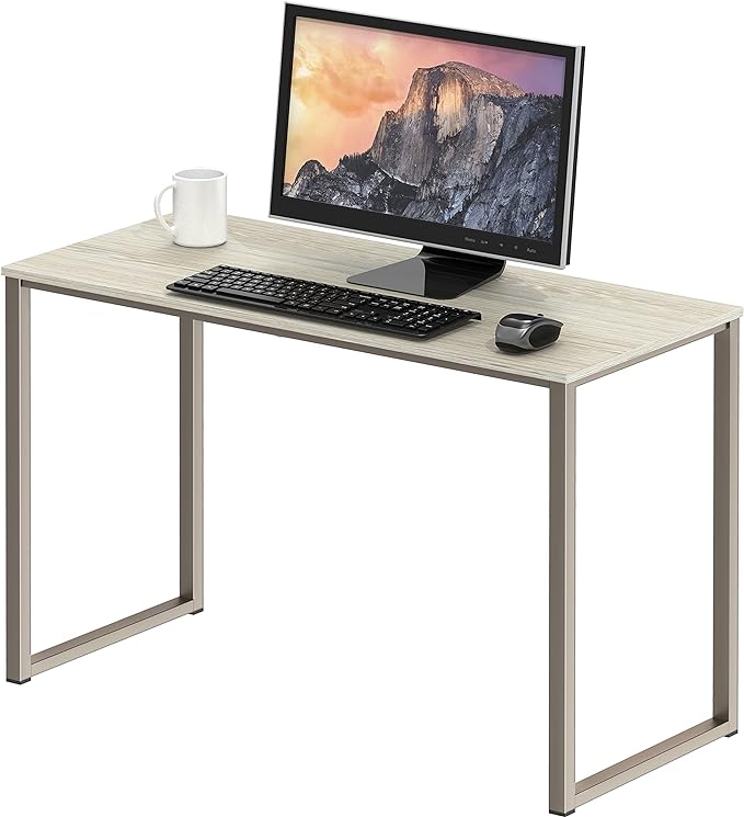 SHW Home Office 32-Inch Computer Desk, Maple - LeafyLoom