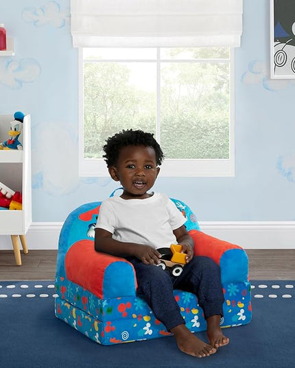 Delta Children Cozee Buddy Flip-Out Kids Chair, Mickey Mouse - LeafyLoom