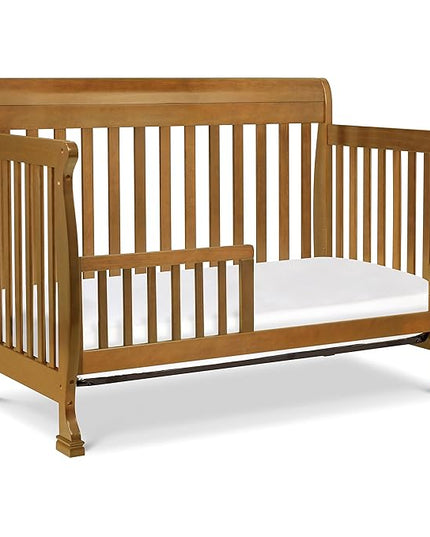 DaVinci Kalani 4-in-1 Convertible Crib in Chestnut, Greenguard Gold Certified - LeafyLoom