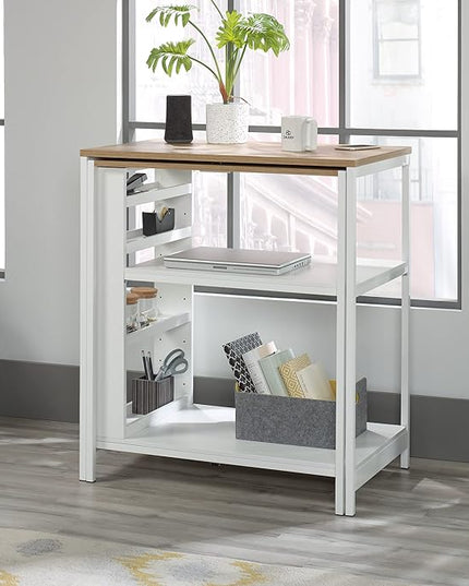 Sauder Miscellaneous Storage Kitchen Island, L: 31.50" x W: 32.88" x H: 36.00", White Finish - LeafyLoom