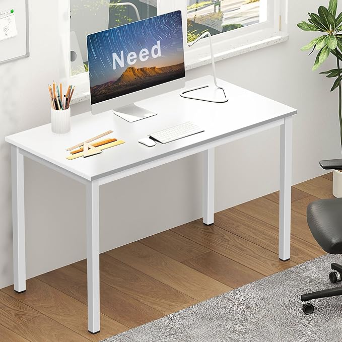 Need Small Computer Desk - 39 3/8'' Inches Heavy Duty Writing Desks, Simple Laptop Corner Table for Home Office,Dormitory AC3DW10060 - LeafyLoom