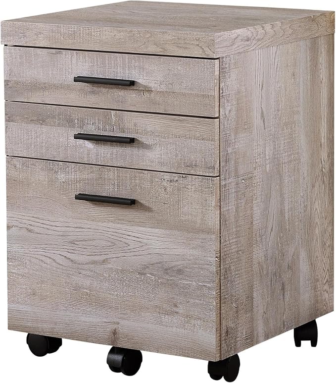 Monarch Specialties I FILING CABINET, TAUPE - LeafyLoom