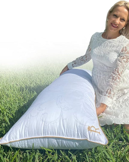 Royal Therapy Premium Adjustable Body Pillows Firm and Fluffy Pillow - Quality Plush Pillow Down Alternative Pillow - LeafyLoom