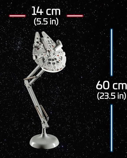 Paladone Millennium Falcon Posable Desk Lamp - Officially Licensed Disney Star Wars Merchandise - Star Wars Light Decor and Gifts for Men - LeafyLoom