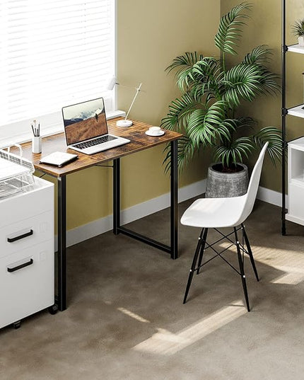 Coleshome 32 Inch Computer Desk, Modern Simple Style Desk for Home Office, Study Student Writing Desk, Vintage - LeafyLoom