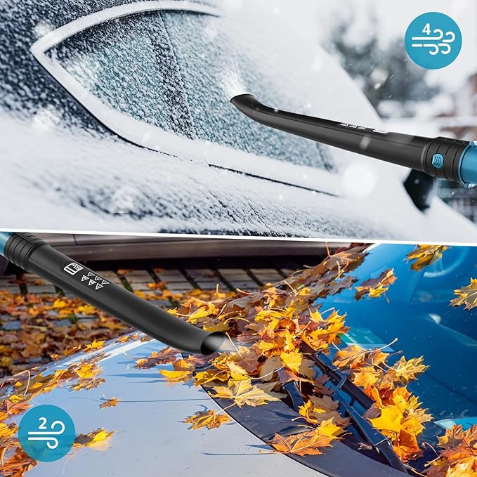 Leaf Blower Cordless with Battery and Charger, 21V Brushless 8000mAh 5 Speeds Adjustable Cordless Battery Powered Blower for Lawn Care, Electric Leaf Blower Cordless with 2 Batteries Cordless Blower - LeafyLoom