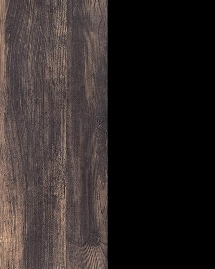 Nathan James Theo Industrial Bookshelf with Wood Drawers and Matte Steel Frame, 3-Shelf, Nutmeg/Black - LeafyLoom