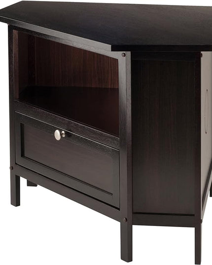 Winsome Corner TV Stand, Screens up to 27", Espresso (92634) - LeafyLoom
