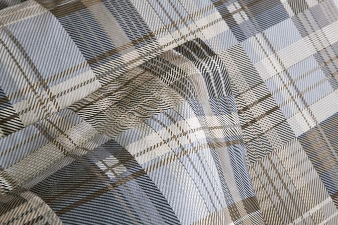 Woolrich Comforter Set, Cabin Lodge, Warm Cover for Colder Season, Modern Cottage-Inspired Down Alternative Ultra Soft Microfiber Bedding, Matching Sham, Plaid Grey/Blue Twin 2 Piece - LeafyLoom