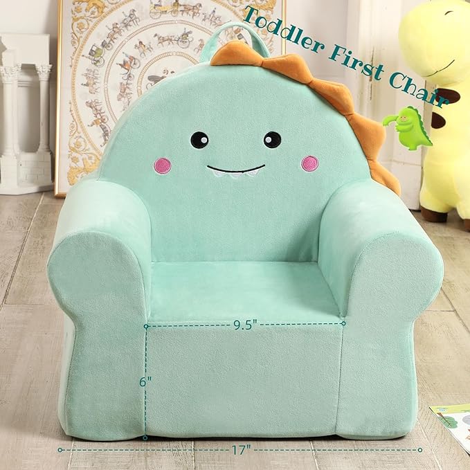 Cuddly Toddler First Chair, Premium Character Chair, Dinosaur, 18 month up to 3 Years - LeafyLoom