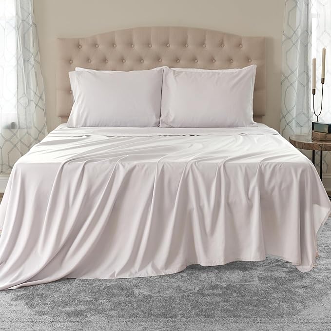 Northwest Ashford Bedding Set, Full, Optical White - LeafyLoom