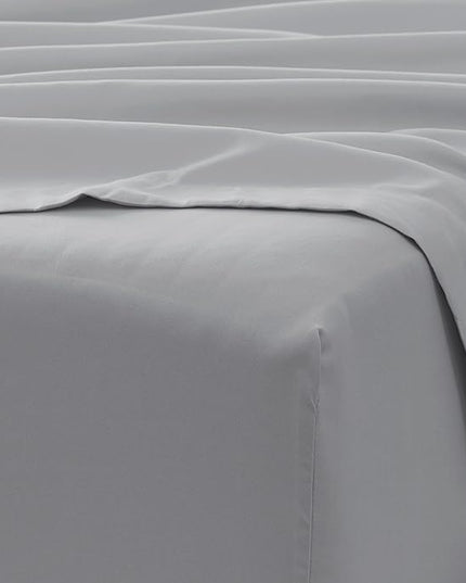 Linen Market Bed Sheets for Queen Size Bed (Light Gray) - Sleep Better Than Ever with These Soft and Cooling Queen Sheets - Deep Pocket Fits 16" Thick Beds - 4 Piece Queen Sheet Set - LeafyLoom