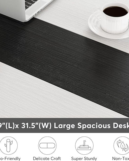 Tribesigns Modern Computer Desk, 70.8 x 31.5 inch Large Office Desk Computer Table Study Writing Desk Workstation for Home Office, Conference Room - LeafyLoom