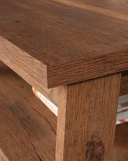 Sauder Trestle Lateral File, L: 32.28" x W: 24.49" x H: 29.41", Vintage Oak Finish - LeafyLoom