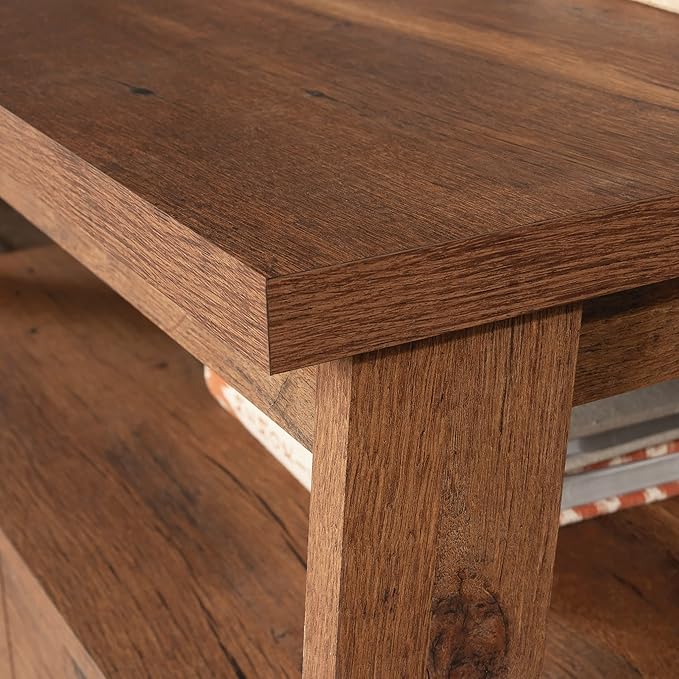 Sauder Trestle Lateral File, L: 32.28" x W: 24.49" x H: 29.41", Vintage Oak Finish - LeafyLoom