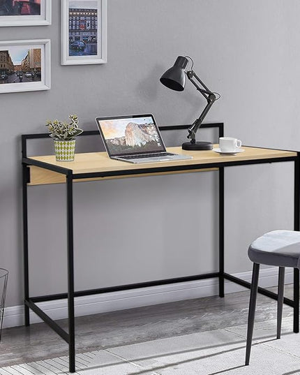 42 inches Computer Desk, Home Office Desks, Small Desk for Bedroom, Modern Simple Style Laptop Table, Study Student Writing Desk, Nature - LeafyLoom