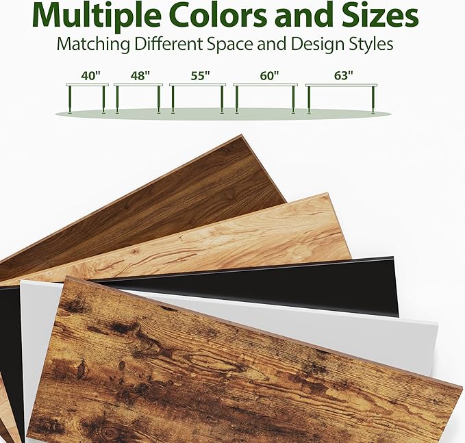 Electric Standing Desk 40 x 24 Inches, Height Adjustable Desk, Sit Stand up Desk for Work Office Home, Ergonomic Rising Computer Table with Memory Preset, Rustic Brown - LeafyLoom