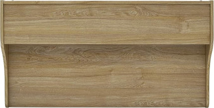Calico Designs 51260 Woodford 45” Wide Modern, Secretary, Writing, Desk with Low Storage Hutch and Black Metal Tapered Legs in Ashwood, Black / Ashwood - LeafyLoom