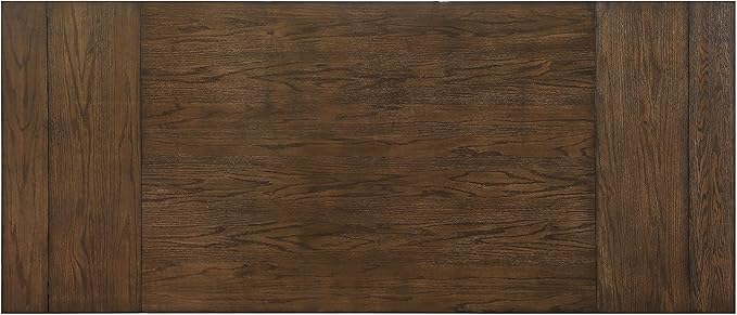 NicBex Dining Table Contemporary Kitchen Table Farmhouse Rustic Dining Table in Dark Oak Rectangular Dining Table, Easy Assembly, Dark Oak - LeafyLoom