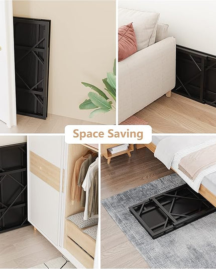 Elephance Folding Desk Writing Computer Desk for Home Office, No-Assembly Study Office Desk Foldable Table for Small Spaces - LeafyLoom