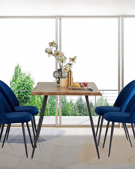 NicBex Haerin-SD-00331-LWJ Dining Chairs, 21.3"x20.5"x33.1", Blue - LeafyLoom