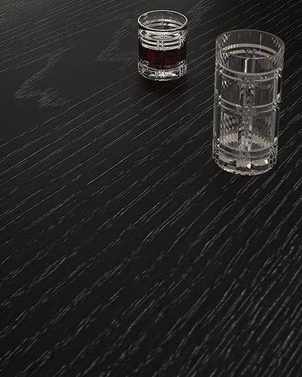 NicBex Dining Table Set for 4 Rural Kitchen Table Dining Table with 4 Bar Stools Modern Kitchen Table Set Space Saving for Home, Kitchen, Living Room, Office, Metal Frame and MDF, Black - LeafyLoom