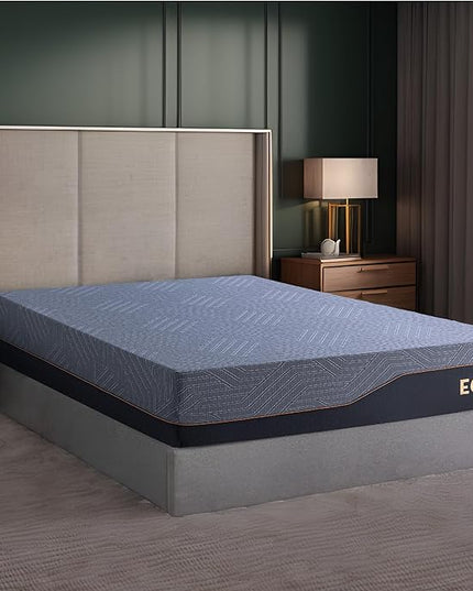 EGOHOME 14 Inch Twin XL Mattress, Copper Gel Memory Foam Mattress for Pain Relief, Therapeutic Mattress in a Box, CertiPUR-US Certified, Fiberglass Free Medium Mattress, Black - LeafyLoom