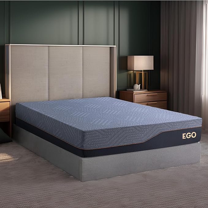 EGOHOME 14 Inch Twin XL Mattress, Copper Gel Memory Foam Mattress for Pain Relief, Therapeutic Mattress in a Box, CertiPUR-US Certified, Fiberglass Free Medium Mattress, Black - LeafyLoom