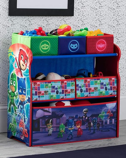 Delta Children Multi-Bin Toy Organizer, PJ Masks - LeafyLoom