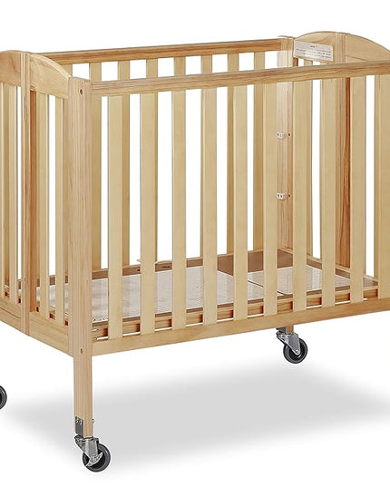 3-in-1 Folding Portable Crib, Natural, Large - LeafyLoom