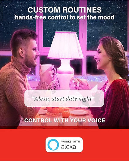 Sengled Light Bulb, S1 Auto Pairing with Alexa Devices, Color Changing , Smart Light that Work with , Bluetooth Mesh Smart Home Lighting, E26 60W Equivalent, 800LM, 4 Count (Pack of 1) LeafyLoom
