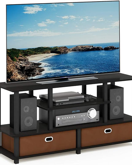 Furinno JAYA TV Stand for up to 50-Inch TV, 55 Inch - LeafyLoom