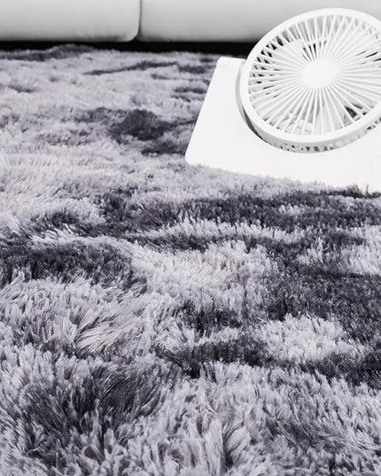 YOBATH Fluffy Shag Area Rugs 5x7 for Living Room Bedroom, Soft Fuzzy Shaggy Carpet Rugs for Girls Boys Kids Indoor Floor Nursery Home Decor, Dark Grey - LeafyLoom