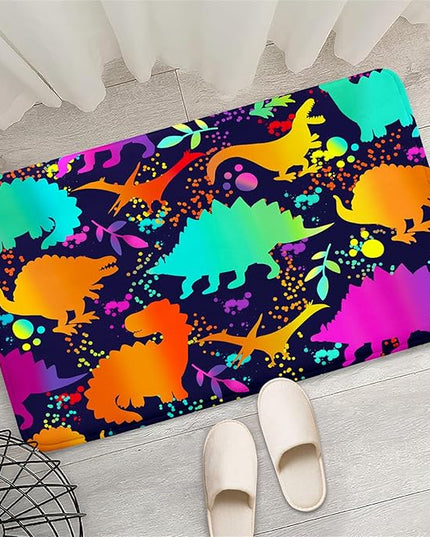 Cute Dinosaur Rug Dinosaur Area Rugs Cartoon Animal Patterns Carpets Dinosaur Bedroom Decor for Boys Kids Area Rug Dinosaur Rugs for Boys Bedroom Dinosaur Play Rug for Boys Bedroom,2'×3' - LeafyLoom