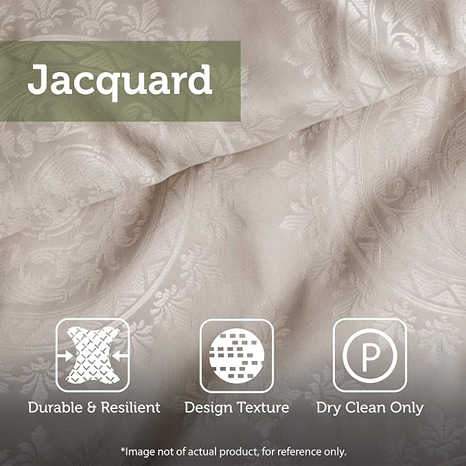 Madison Park Essentials Brystol 24 Piece Room in a Bag Faux Silk Comforter Jacquard Paisley Design Matching Curtains Down Alternative Hypoallergenic All Season Bedding-Set, King(104"x92"), Brown - LeafyLoom