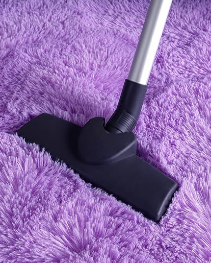 Softlife Ultra Soft Fluffy Area Rugs for Bedroom, Girls and Boys Room Kids Room Nursery Rug, 6 x 9 Feet Shaggy Fur Indoor Plush Modern Floor Carpet for Living Room Christmas Decor, Purple - LeafyLoom