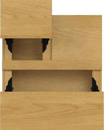 SIMPLIHOME Hunter Lift Top Square Coffee Table, 32 inch, Oak - LeafyLoom