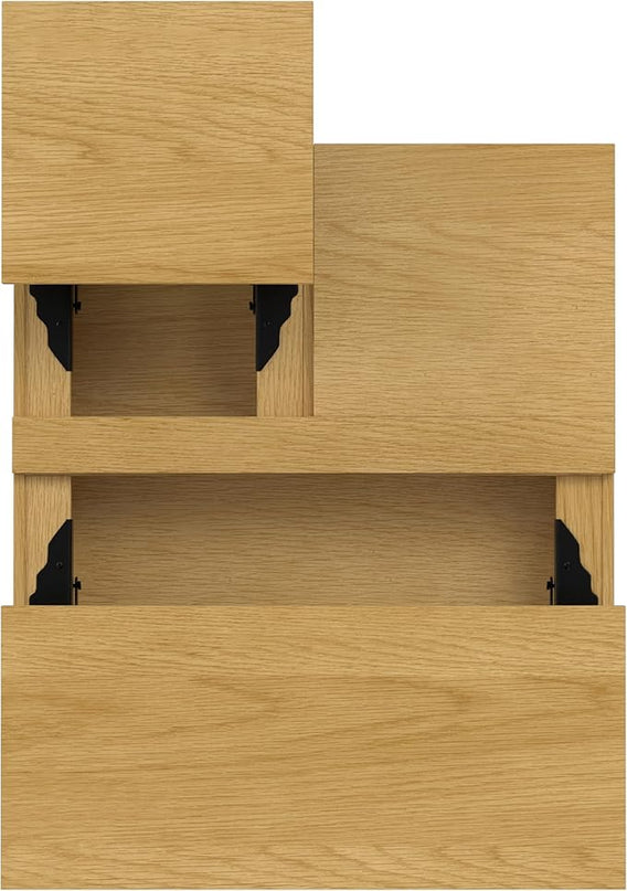 SIMPLIHOME Hunter Lift Top Square Coffee Table, 32 inch, Oak - LeafyLoom