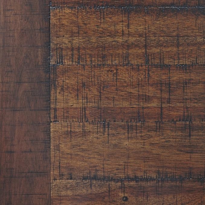 Signature Design by Ashley Baldridge Rustic Home Office Desk, Distressed Brown - LeafyLoom