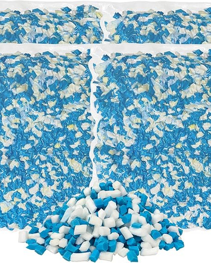 20 LBS Shredded Gel Memory Foam Filling, Comfortable and Soft Bean Bag Chair Filler, Memory Foam Stuffing for Cooling Pillow, Beanbag, Stuffed Animal, Dog Bed, Couch Cushion - LeafyLoom