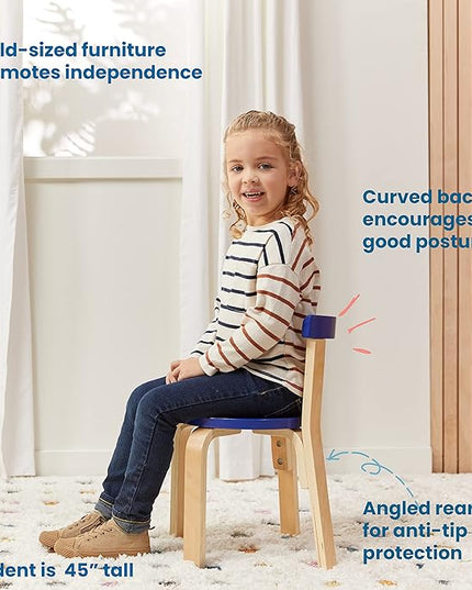 ECR4Kids ECRKids Seating, 5-Piece Table and Chairs Set, Assorted - LeafyLoom