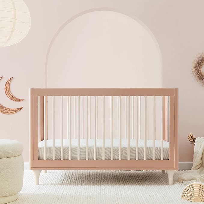 Babyletto Lolly 3-in-1 Convertible Crib with Toddler Bed Conversion Kit in Canyon/Washed Natural, Greenguard Gold Certified - LeafyLoom