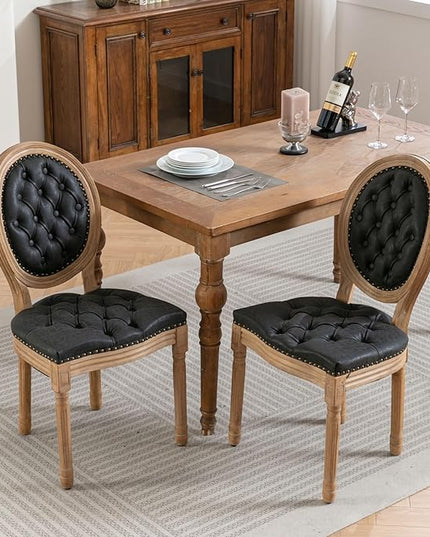 NicBex Haerin-SD-00121-LWJ Dining Chairs, 23"x19.1"x37.2", Black - LeafyLoom